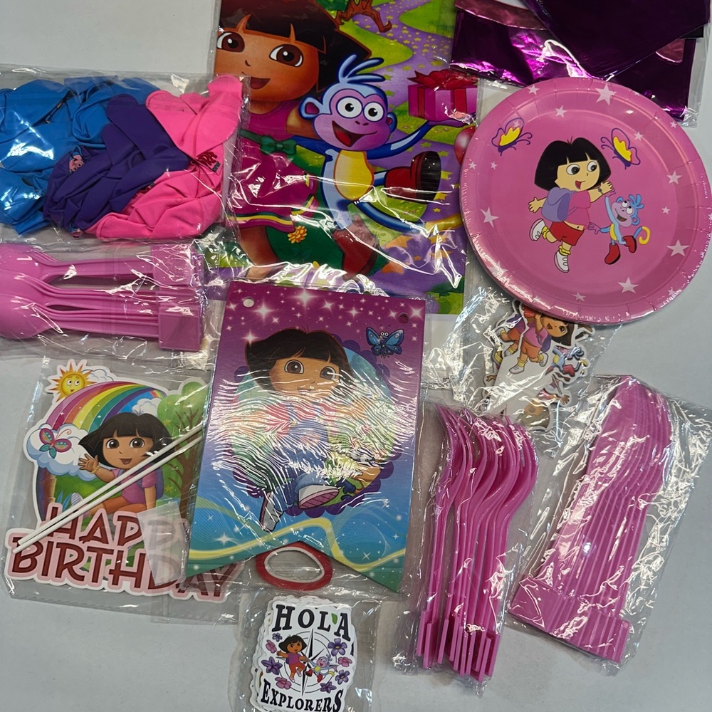 Party Supplies Set - Pink